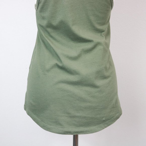 Bella Canvas Olive Green Humanity Heart Thorns Graphic Tank Top Women’s Size M - Picture 14 of 16